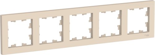 Рамка универсальная Systeme Electric AtlasDesign 5-м. бежевый фото Рамка универсальная Systeme Electric AtlasDesign 5-м. бежевый картинка